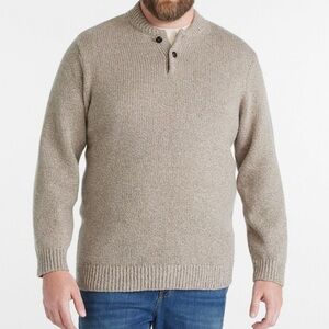 L.L.Bean Classic Ragg Wool Henley Sweater